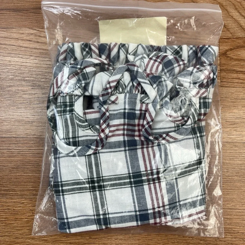Longaberger Fabric Liner for Wildflower‎ Basket Market Day Plaid NEW  LINER ONLY